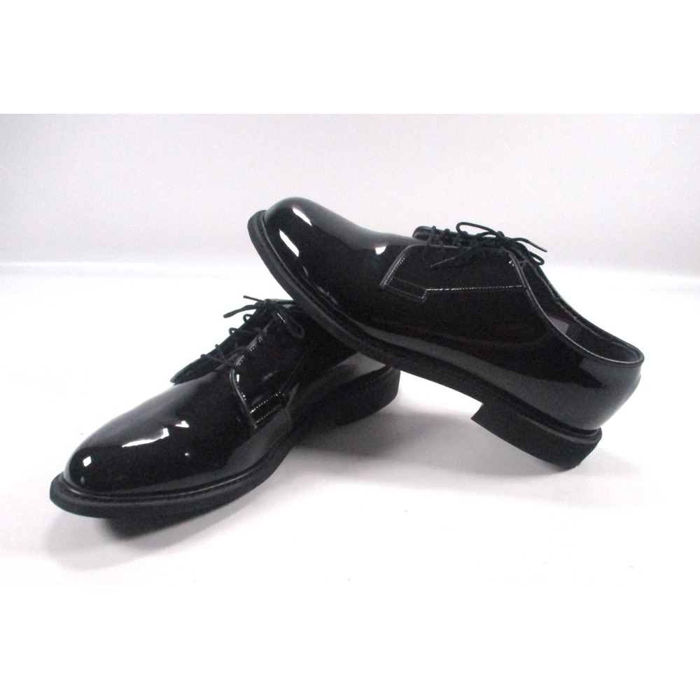 Bates 00941C High Gloss Black Oxford Dress Shoes Mens Size 13 D Uniform Shoes